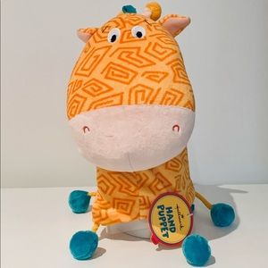 Hallmark Plush Hand Puppet Doll Toy GIRAFFE NWT